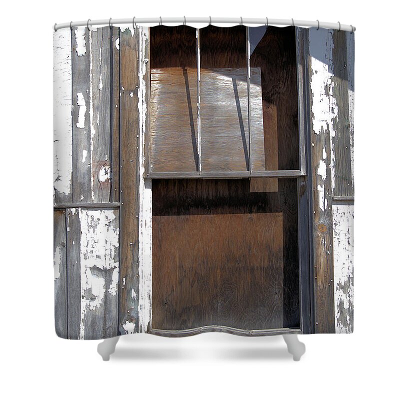 Window Shower Curtain featuring the photograph There Once Was a Window #3 by Kae Cheatham