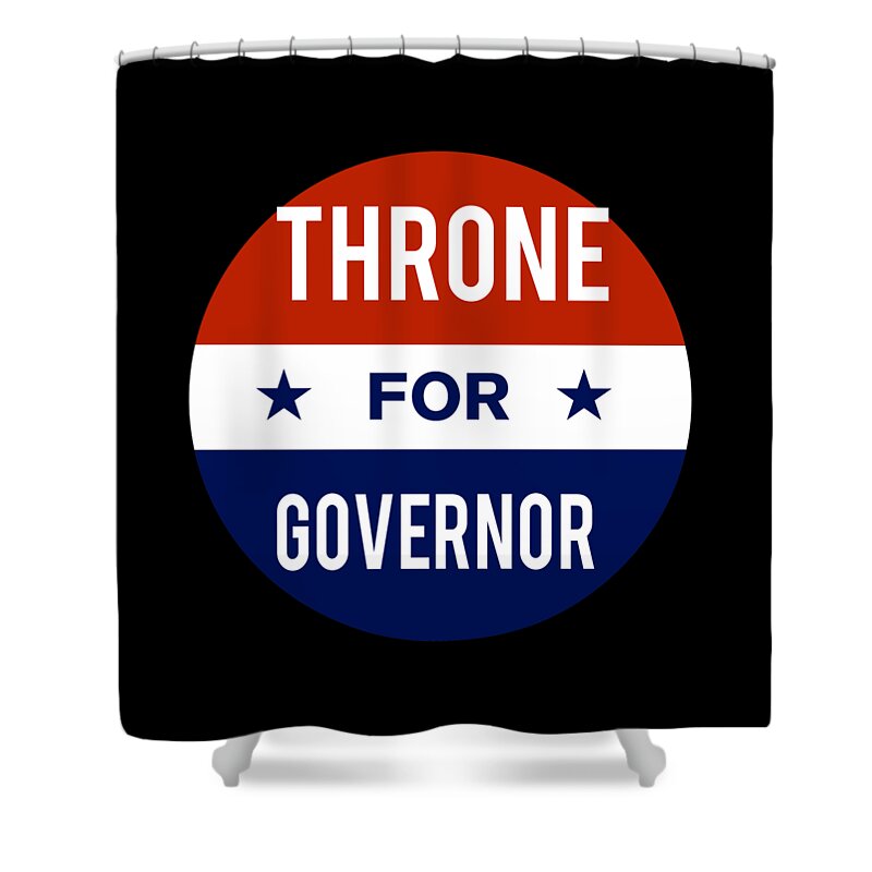 Election Shower Curtain featuring the digital art Throne For Governor by Flippin Sweet Gear