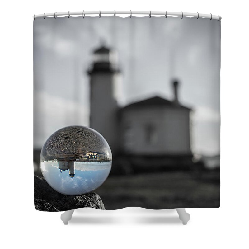 2018 Shower Curtain featuring the photograph Through the Crystal by Gerri Bigler