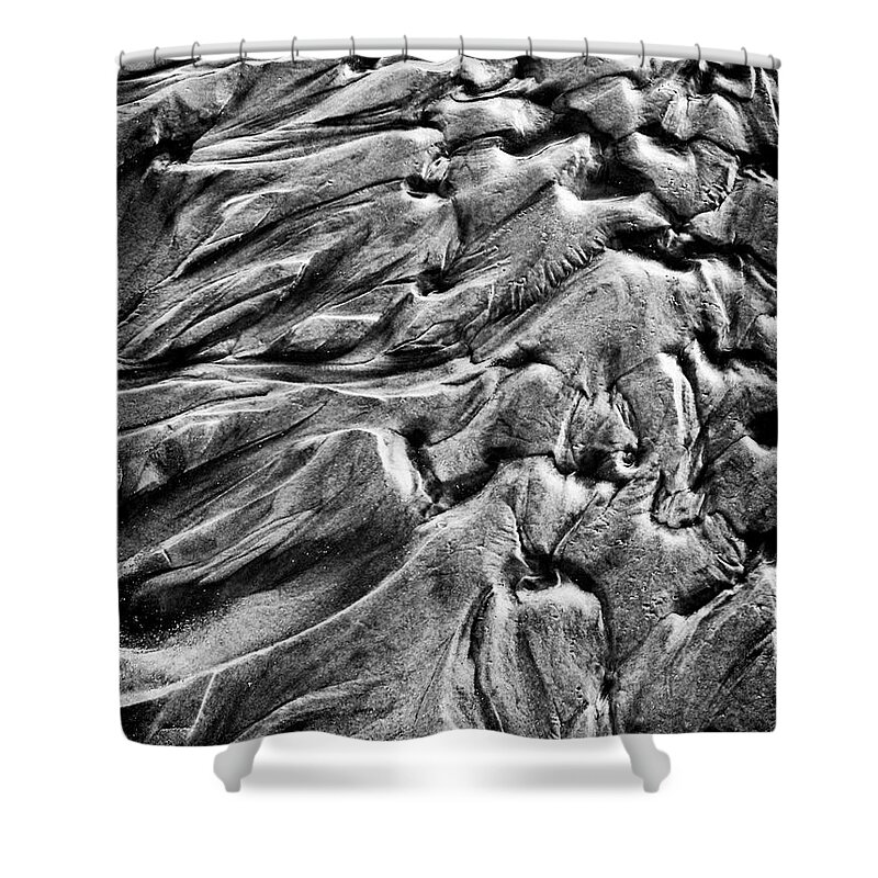 Beaches Shower Curtain featuring the photograph Tidal Pathways by Phil Perkins