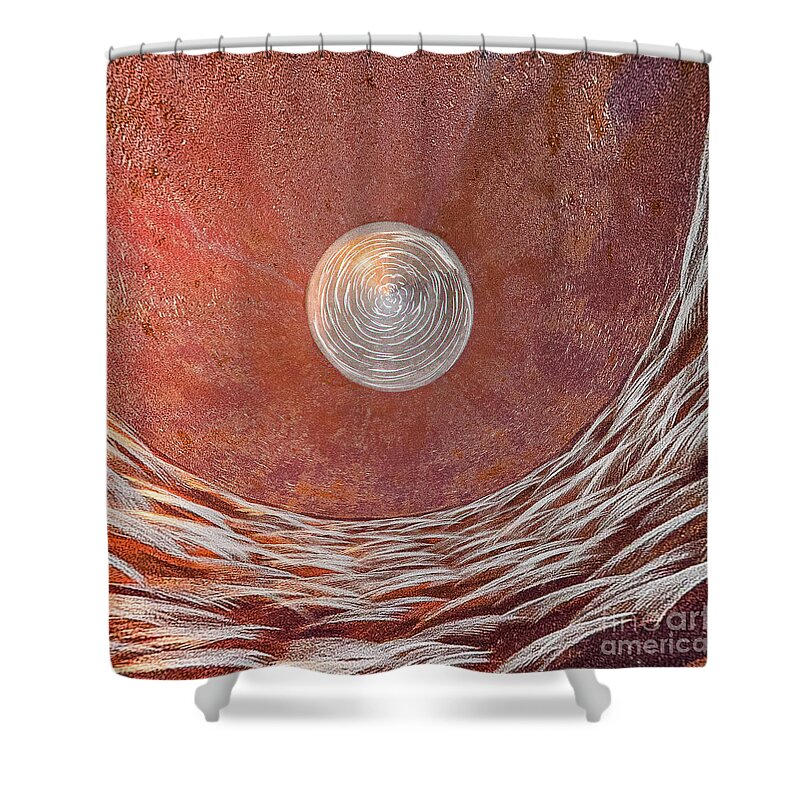 Abstract Shower Curtain featuring the photograph Tidal Surge by Marilyn Cornwell