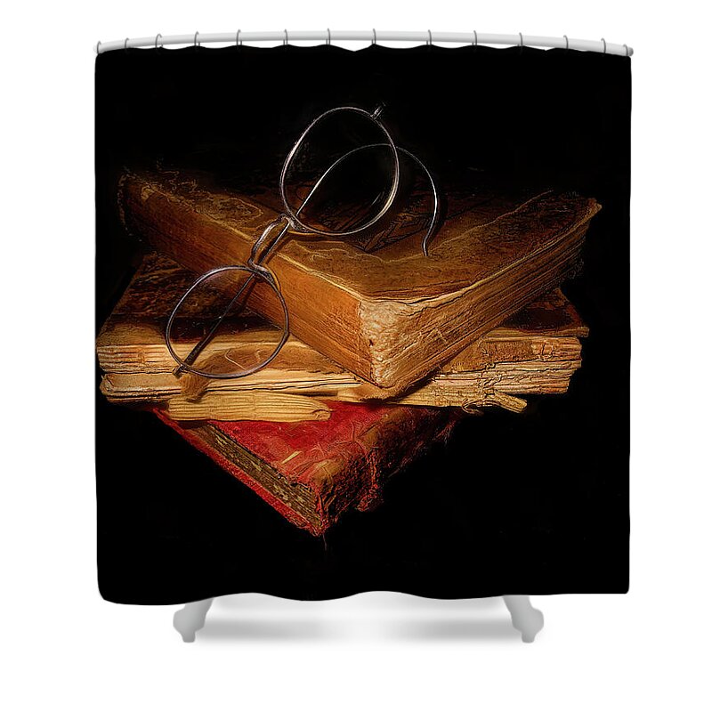 Book. Books Shower Curtain featuring the photograph Time Worn by Pete Rems