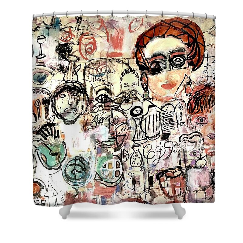  Shower Curtain featuring the painting Timing is Everything by Tommy McDonell