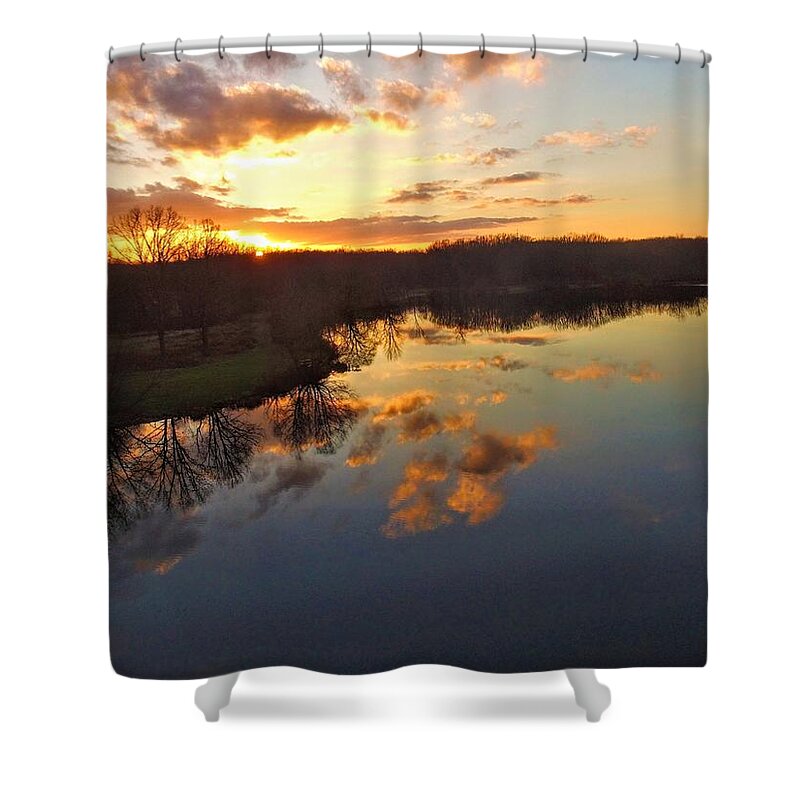  Shower Curtain featuring the photograph Tinkers Creek Park by Brad Nellis