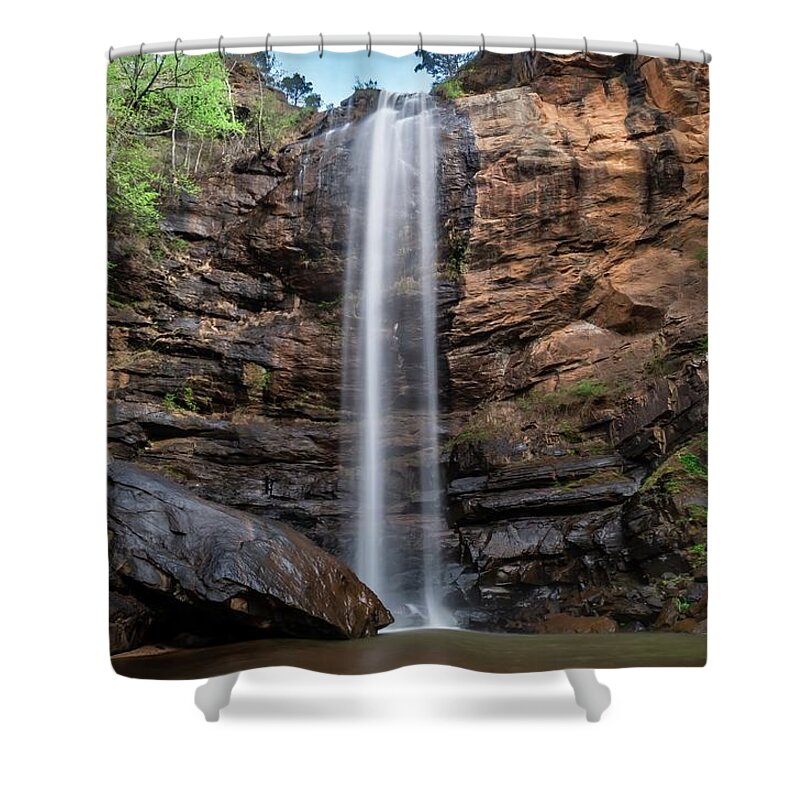 Toccoa Shower Curtain featuring the photograph Toccoa Falls by Chris Berrier