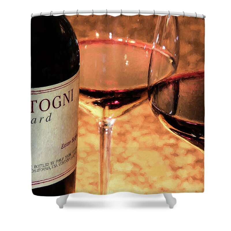 Cabernet Sauvignon Shower Curtain featuring the photograph Togni Wine 17 by David Letts
