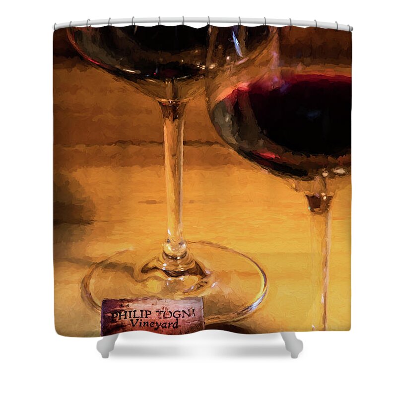 Cabernet Sauvignon Shower Curtain featuring the photograph Togni Wine 3 by David Letts