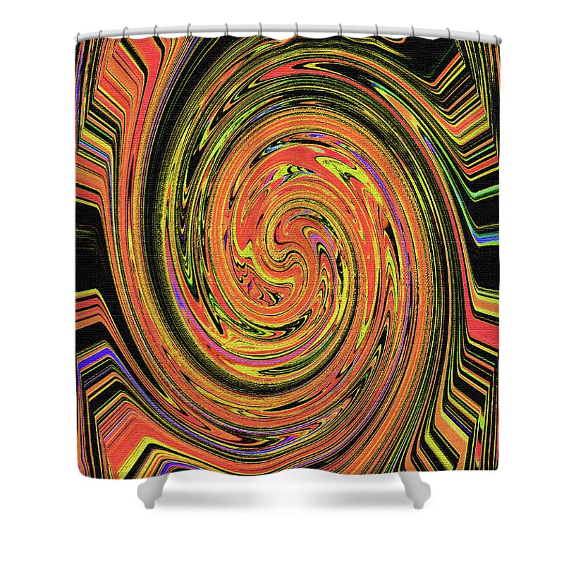 Tom Stanley Janca Abstract #0093ps2g Shower Curtain featuring the digital art Tom Stanley Janca Abstract #0093ps2g by Tom Janca