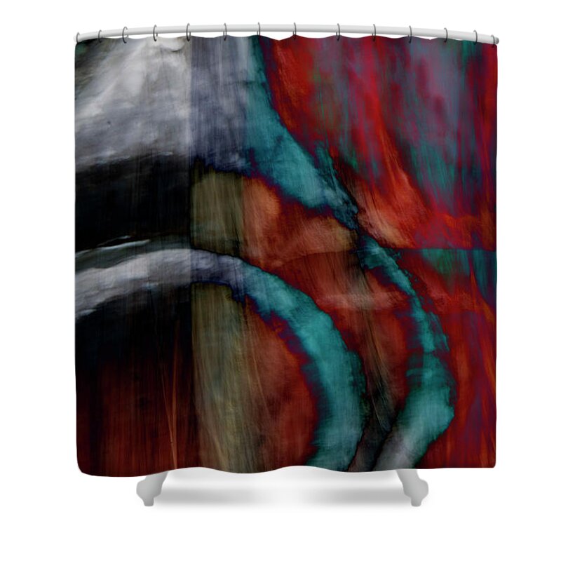 Totem Shower Curtain featuring the photograph Eye of the Totem - Abstract 8 by Kathy Paynter