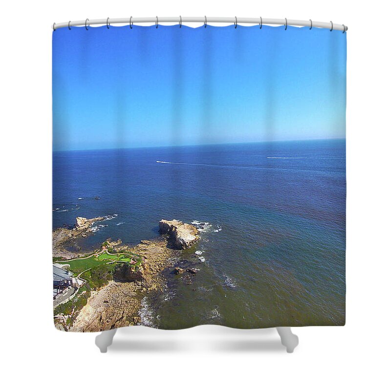 Ocean Shower Curtain featuring the photograph Touch the Sky by Marcus Jones