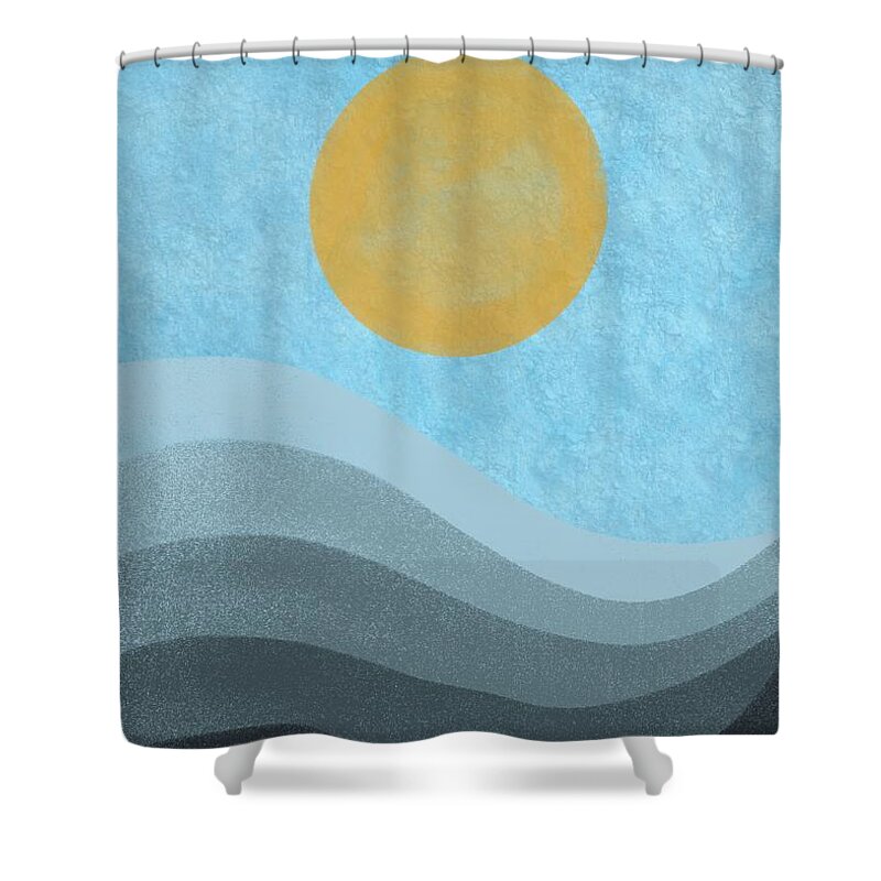  Shower Curtain featuring the painting Towards The Light by Mark Taylor