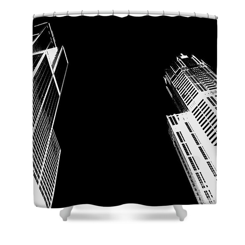 Towers Shower Curtain featuring the photograph Towers by Peter Kraaibeek