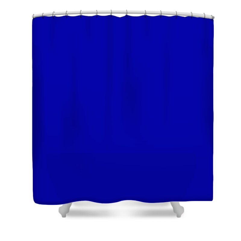 Traditional Royal Blue Shower Curtain featuring the digital art Traditional Royal Blue by TintoDesigns