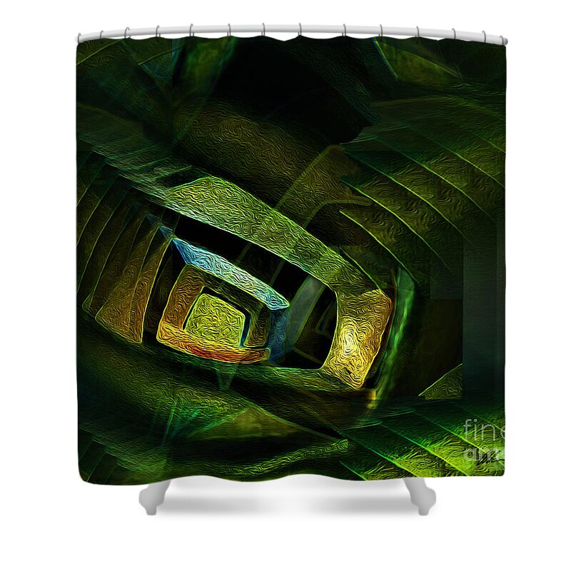Tranquil Dimensions Shower Curtain featuring the digital art Tranquil Dimension 2 by Aldane Wynter