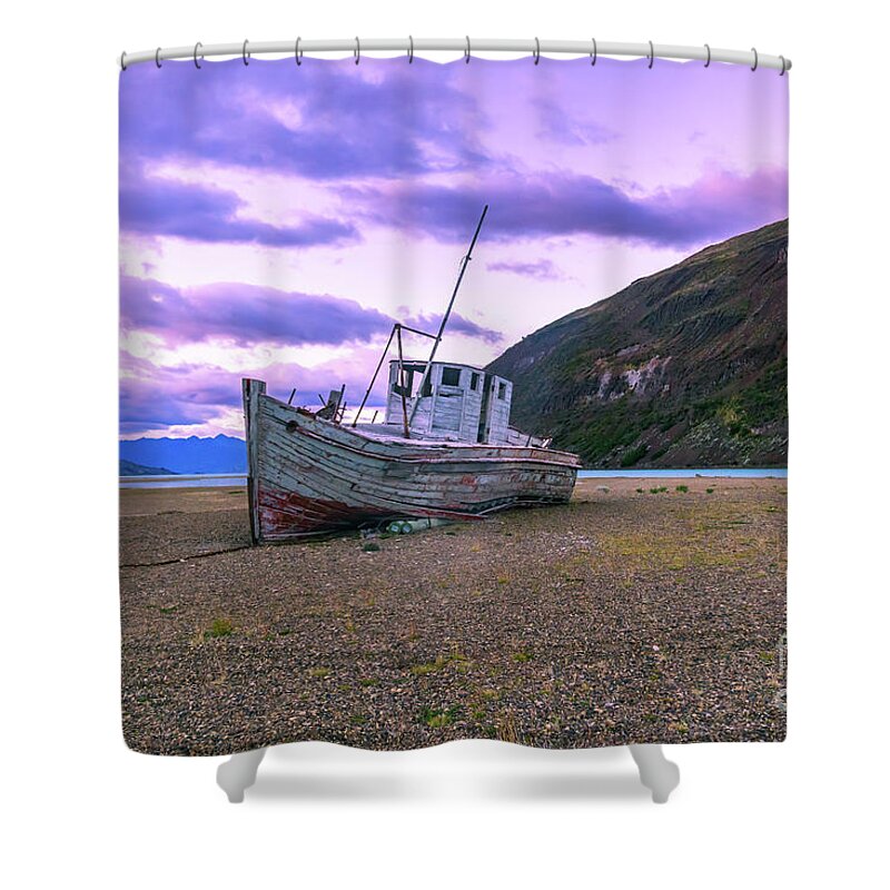 Travel Shower Curtain featuring the photograph Traveling to Nowhere by Paul Foutz