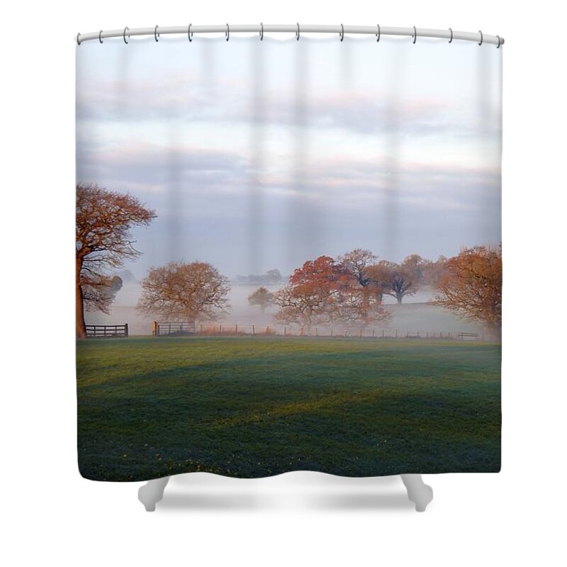 Trees Shower Curtain featuring the photograph Trees Two by Ian Hutson