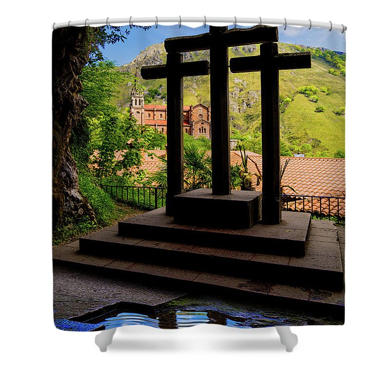 Crosses Shower Curtain featuring the photograph Trinity Cave by Chris Lord