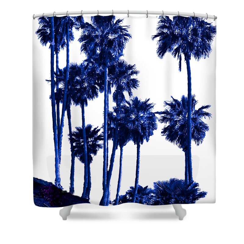 Tropical Blues 8 Shower Curtain featuring the photograph Tropical Blues 8 by Susan Molnar