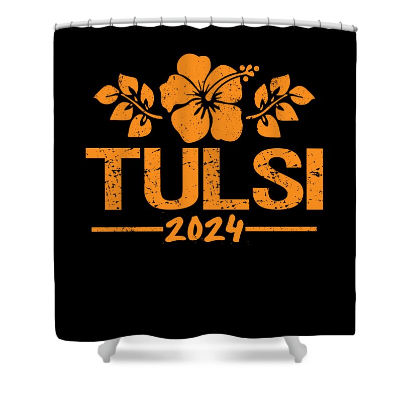 Cool Shower Curtain featuring the digital art Tulsi Gabbard 2024 by Flippin Sweet Gear