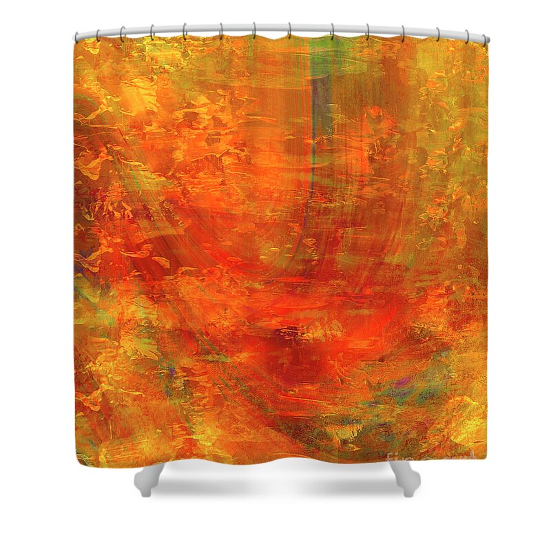 A-fine-art Shower Curtain featuring the painting Tunnel Of Love by Catalina Walker