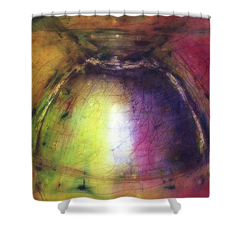 Watercolour Shower Curtain featuring the painting Turn it upside down by Petra Rau