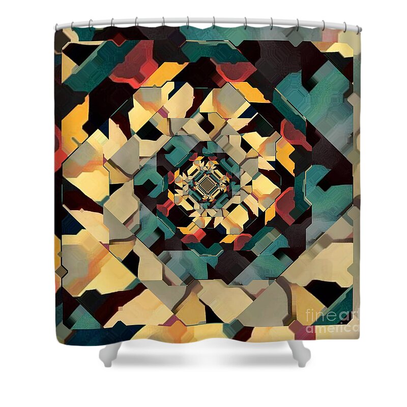 Turn Shower Curtain featuring the digital art Turn of the Seasons by Scott S Baker