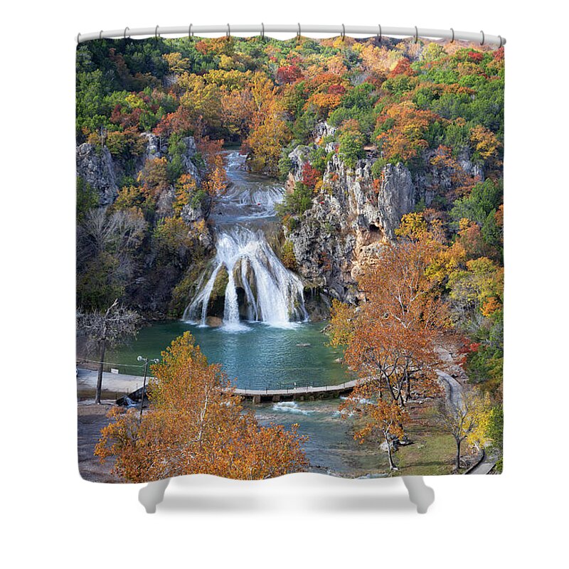 Turner Falls Shower Curtain featuring the photograph Turner Falls 47 by Ricky Barnard