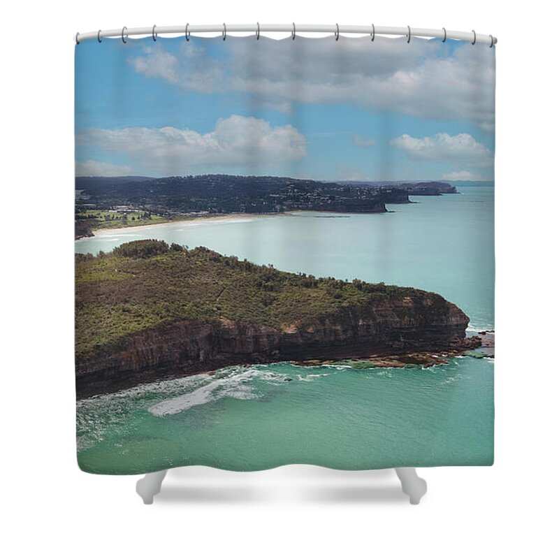 Beach Shower Curtain featuring the photograph Turrimetta Head No 1 by Andre Petrov