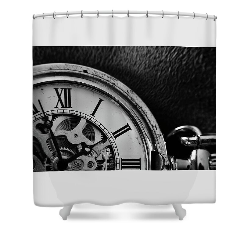 Pocket Watch Shower Curtain featuring the photograph Twenty Minutes by Neil R Finlay