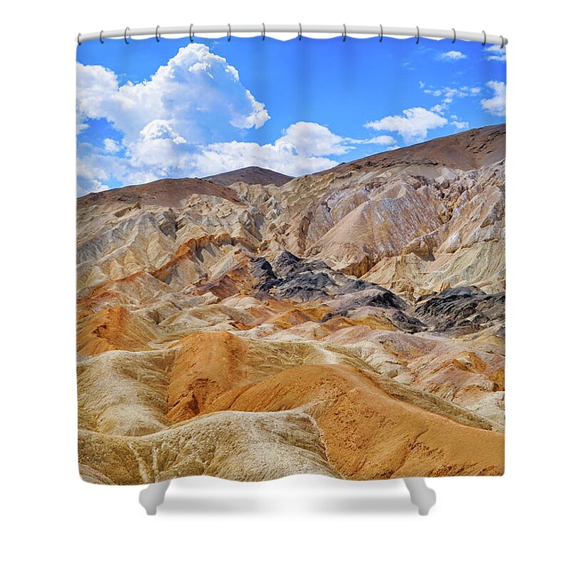 Death Valley National Park Shower Curtain featuring the photograph Twenty Mule Team Canyon Death Valley by Kyle Hanson