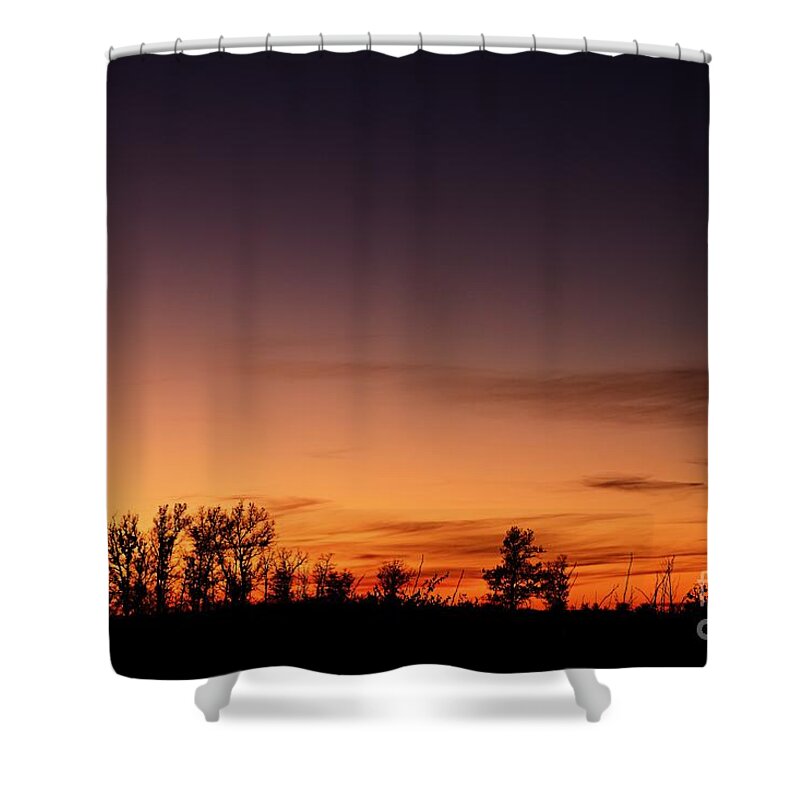 Photography Shower Curtain featuring the photograph Twilight at Crex Meadows by Larry Ricker