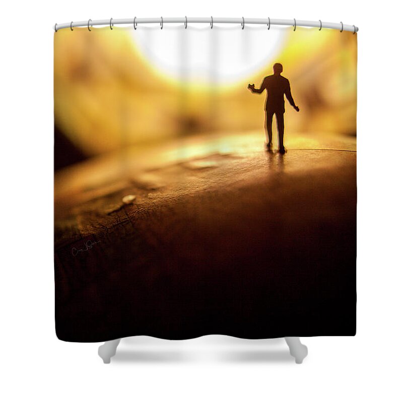 Butterfly Shower Curtain featuring the photograph Twilight Man by Craig J Satterlee