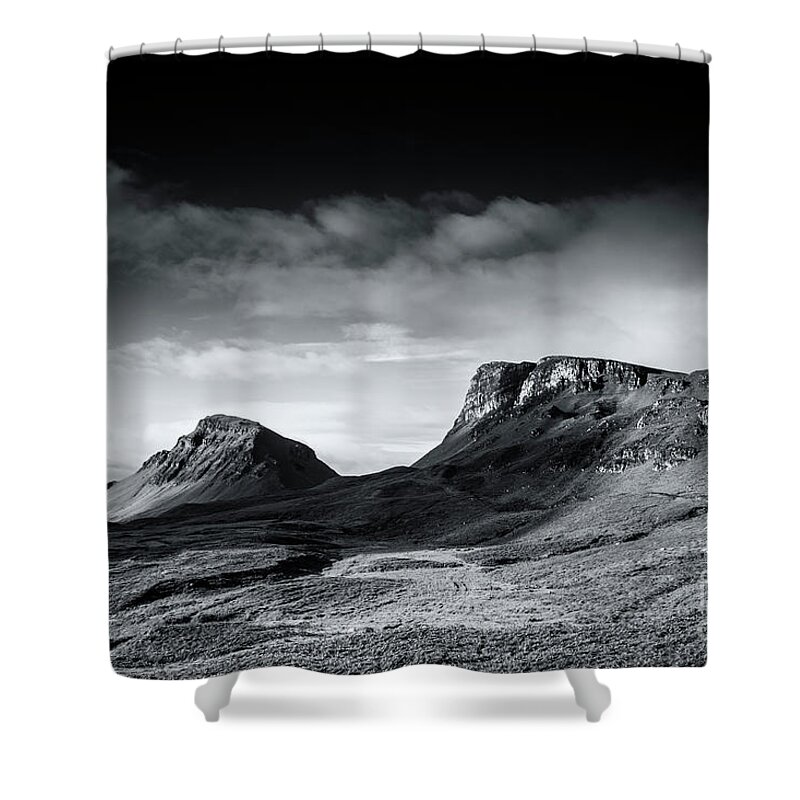 Landscape Shower Curtain featuring the photograph Twin Peaks by David Lichtneker