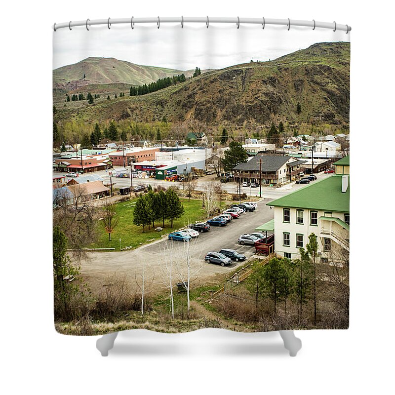 Twisp From May Street Shower Curtain featuring the photograph Twisp from May Street by Tom Cochran