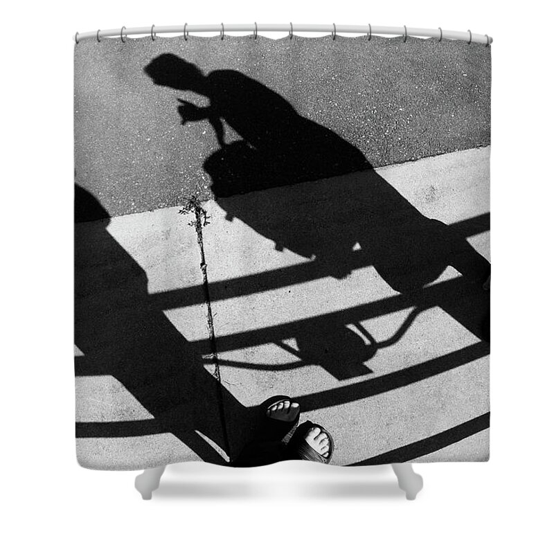 Waiting Shower Curtain featuring the photograph Two Feet by Jim Whitley