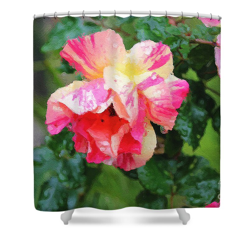Rose Shower Curtain featuring the photograph Tyger Rose Burning Bright by Brian Watt
