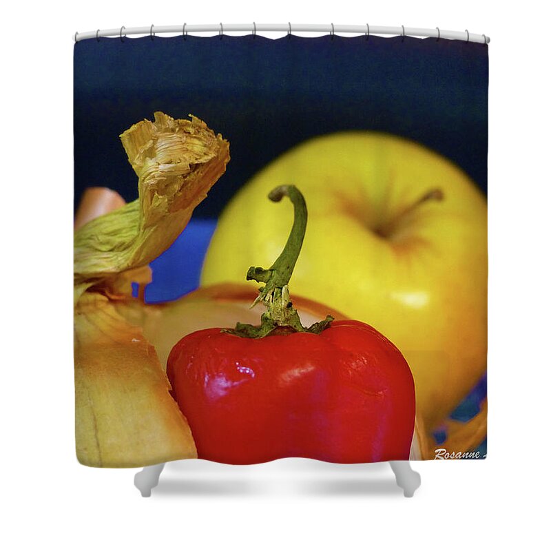 Yellow Delicious Apple Shower Curtain featuring the photograph Ambiance by Rosanne Licciardi