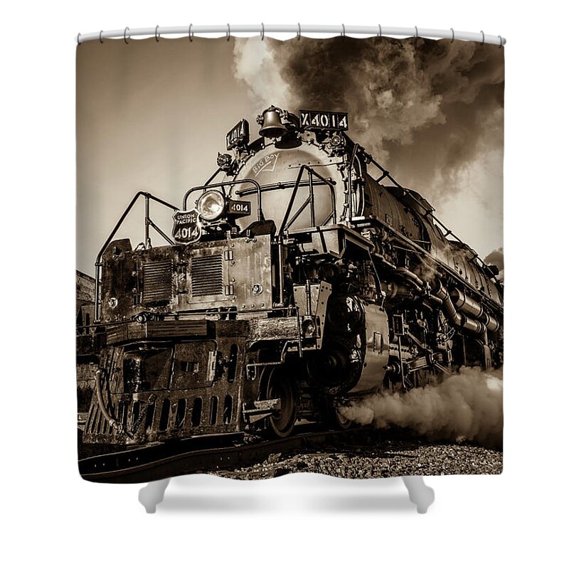 Train Shower Curtain featuring the photograph Union Pacific 4014 Big Boy by David Morefield