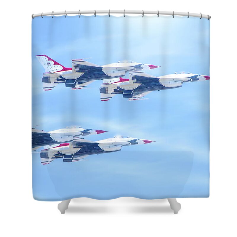 Air Force Shower Curtain featuring the photograph United States Air Force by Mark Andrew Thomas