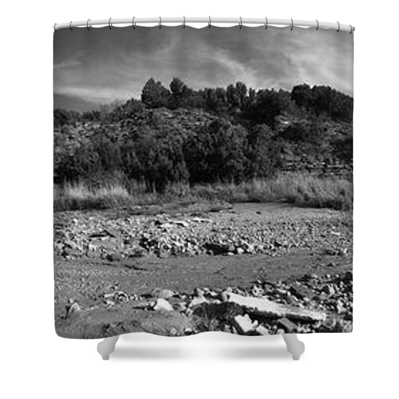 Richard E. Porter Shower Curtain featuring the photograph Untitled IMG_1540, Caprock Canyons State Park, Texas by Richard Porter