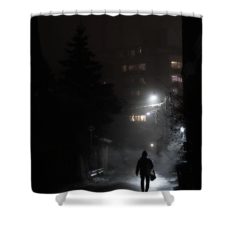 Urban Shower Curtain featuring the photograph Up The Alley by Kreddible Trout
