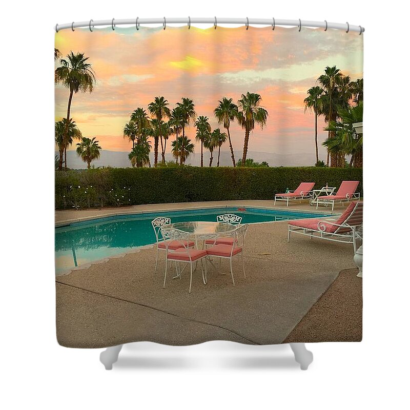 Palm Springs Shower Curtain featuring the photograph Vacation Dream by Leslie Porter
