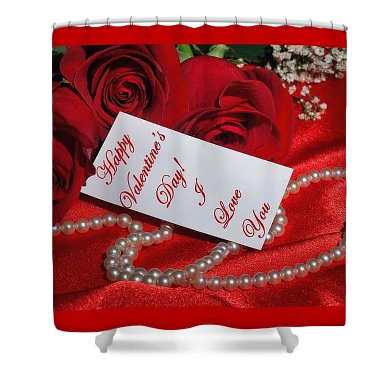 Valentine Shower Curtain featuring the photograph Valentine's Day Love by Nancy Ayanna Wyatt