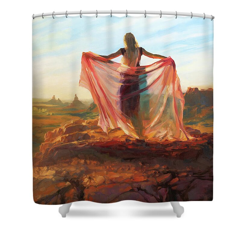 Valley Of The Shadow Shower Curtains