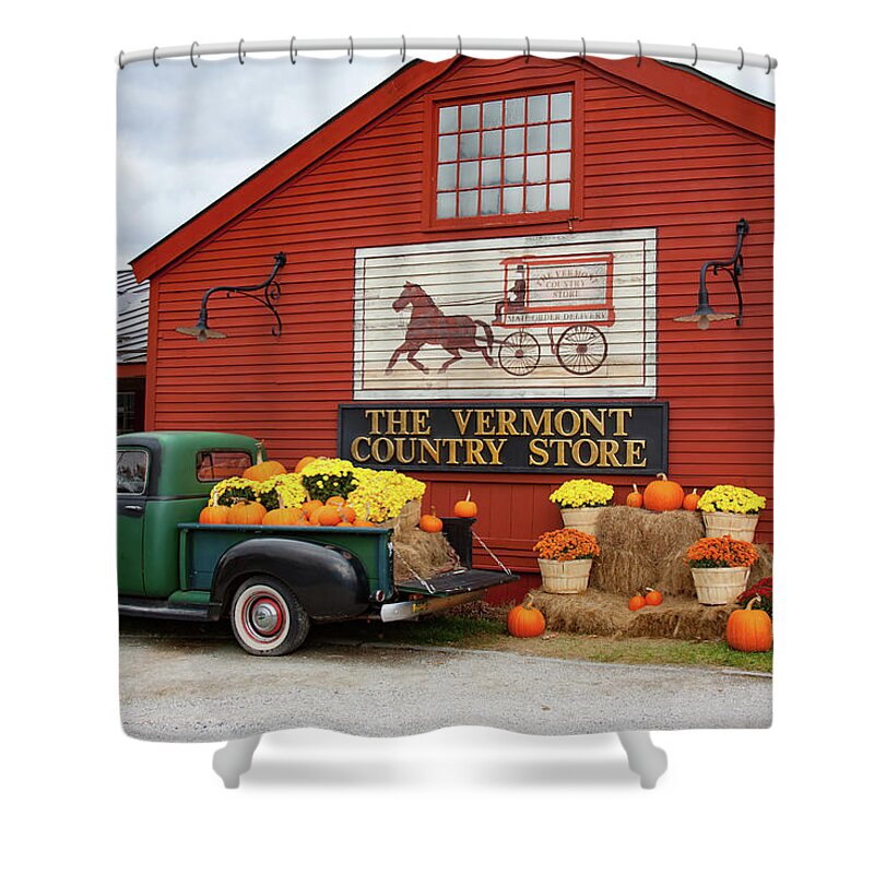 Vermont Country Store Shower Curtain featuring the photograph Vermont Country Store by Jeff Folger