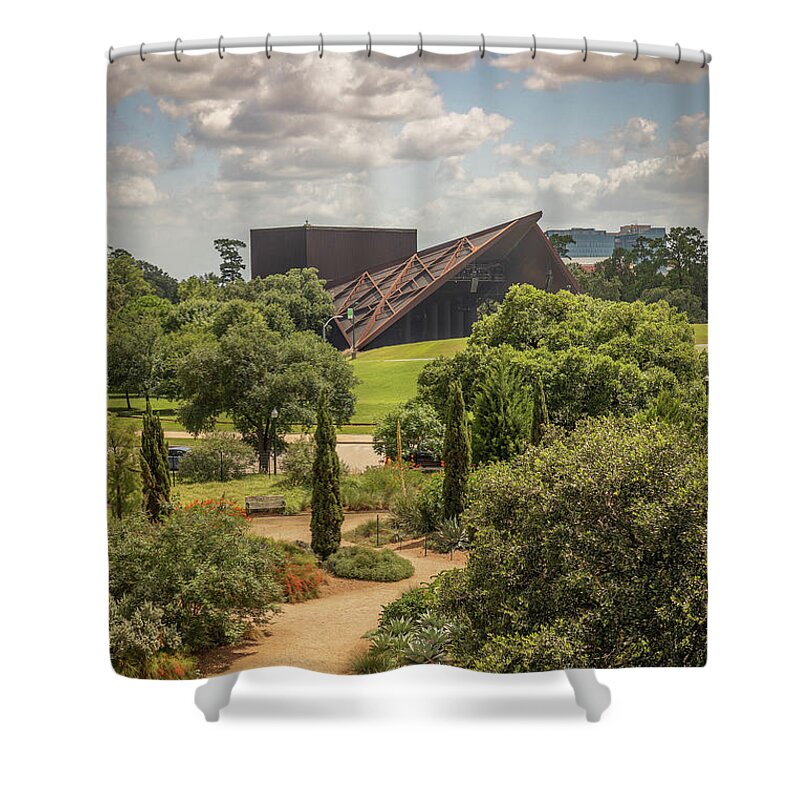 Mcgovern Centennial Gardens Shower Curtain featuring the photograph View from McGovern Centennial by Tim Stanley