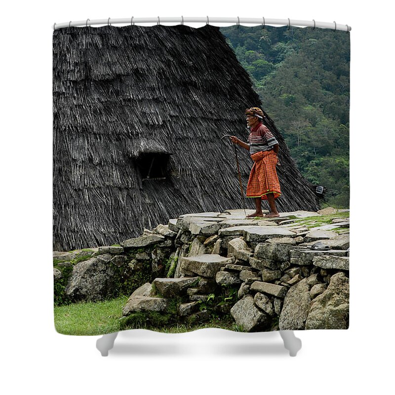 Wae Rebo Shower Curtain featuring the photograph A Distant Village - Wae Rebo, Flores, Indonesia by Earth And Spirit