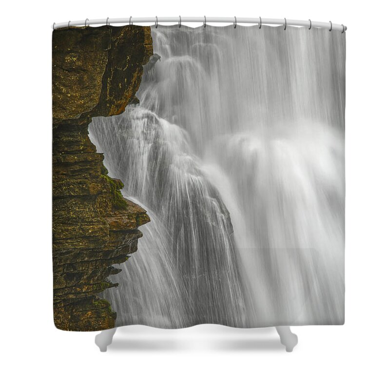 Virgin Falls Shower Curtain featuring the photograph Virgin Falls 8 by Phil Perkins