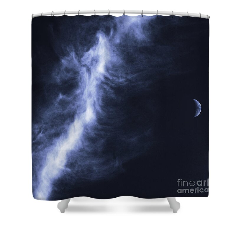 Volatile Skies 6 Shower Curtain featuring the photograph Volatile Skies 6 by Paul Davenport