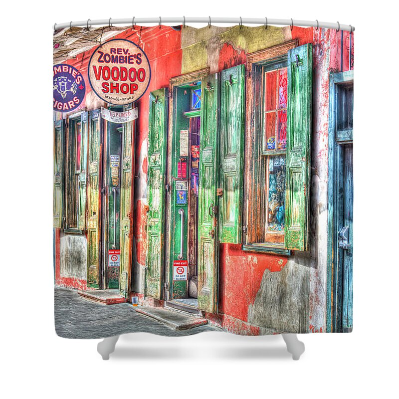 Voodoo Shop Shower Curtain featuring the photograph Voodoo Shop, French Quarter, New Orleans by Felix Lai